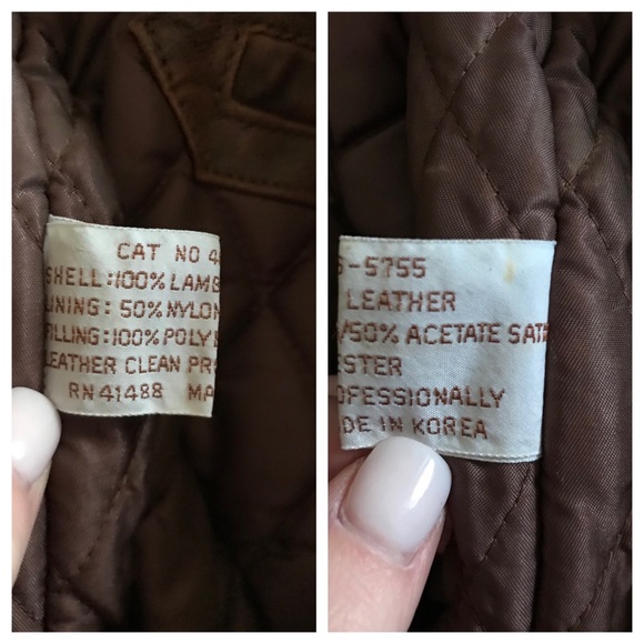 Vintage 100% Lamb Leather Bomber Jacket - Picture 8 of 8